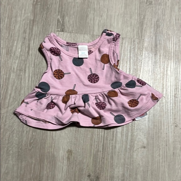 Pink Kids Camisole with Lollipop Print - Picture 1 of 1